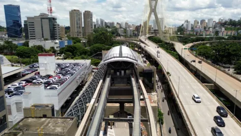 estação Chucri Zaidan, da Linha 17-Ouro do Metrô